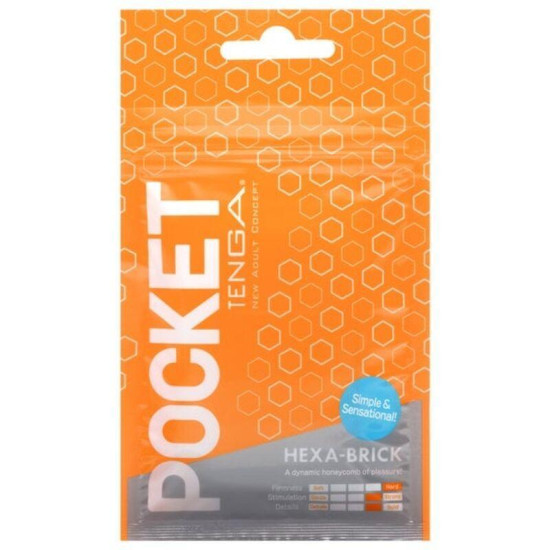 TENGA Masturbador Pocket Hexa-Brick
