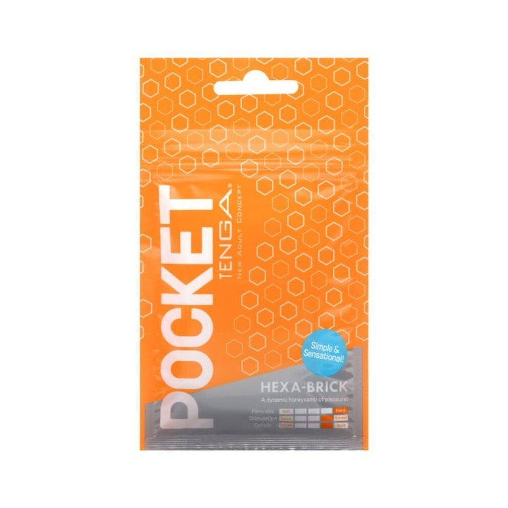 TENGA Masturbador Pocket Hexa-Brick