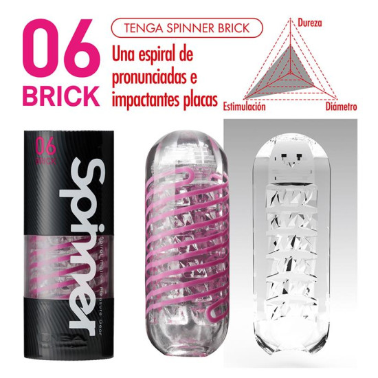 TENGA Masturbador Masculino Spinner 06 Brick