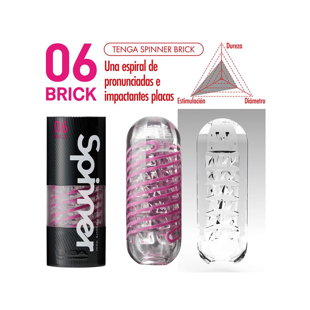 TENGA Masturbador Masculino Spinner 06 Brick