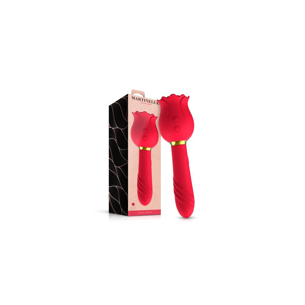 Rosa con Succion y Vibrador 2 en 1