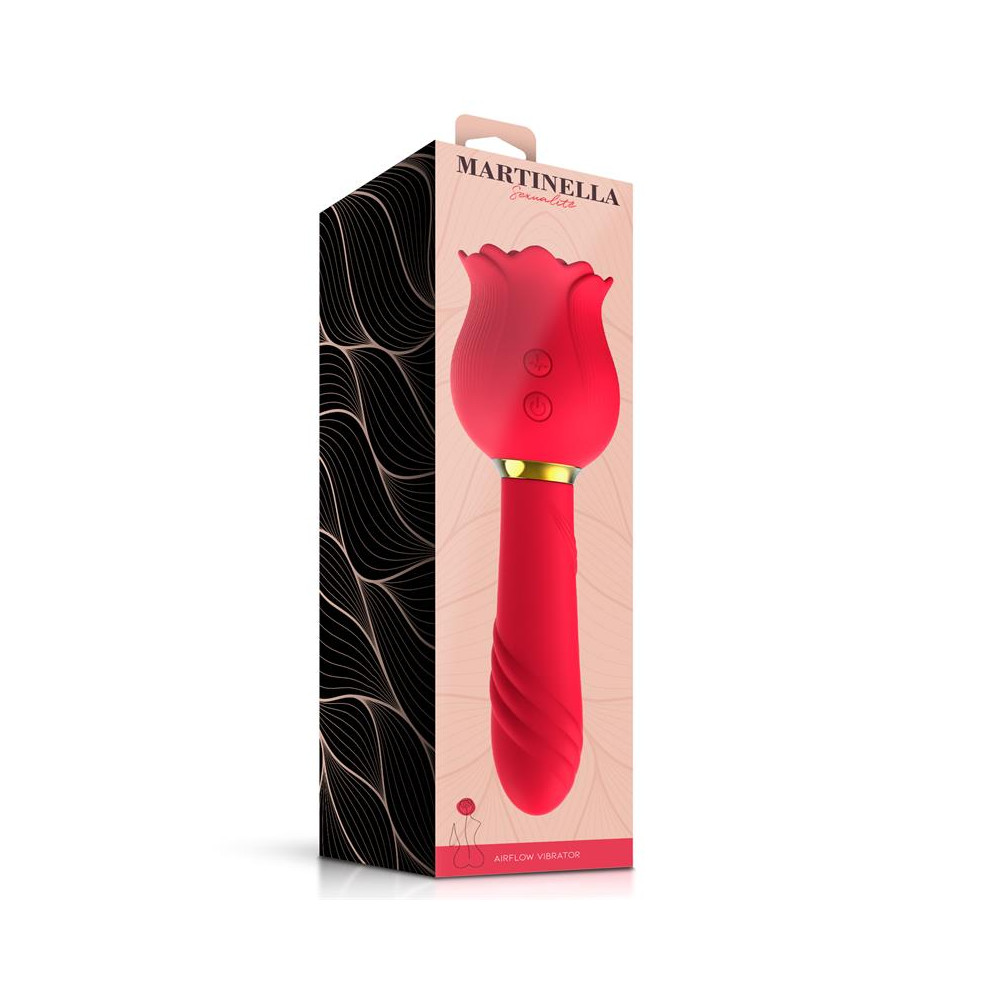 Rosa con Succion y Vibrador 2 en 1