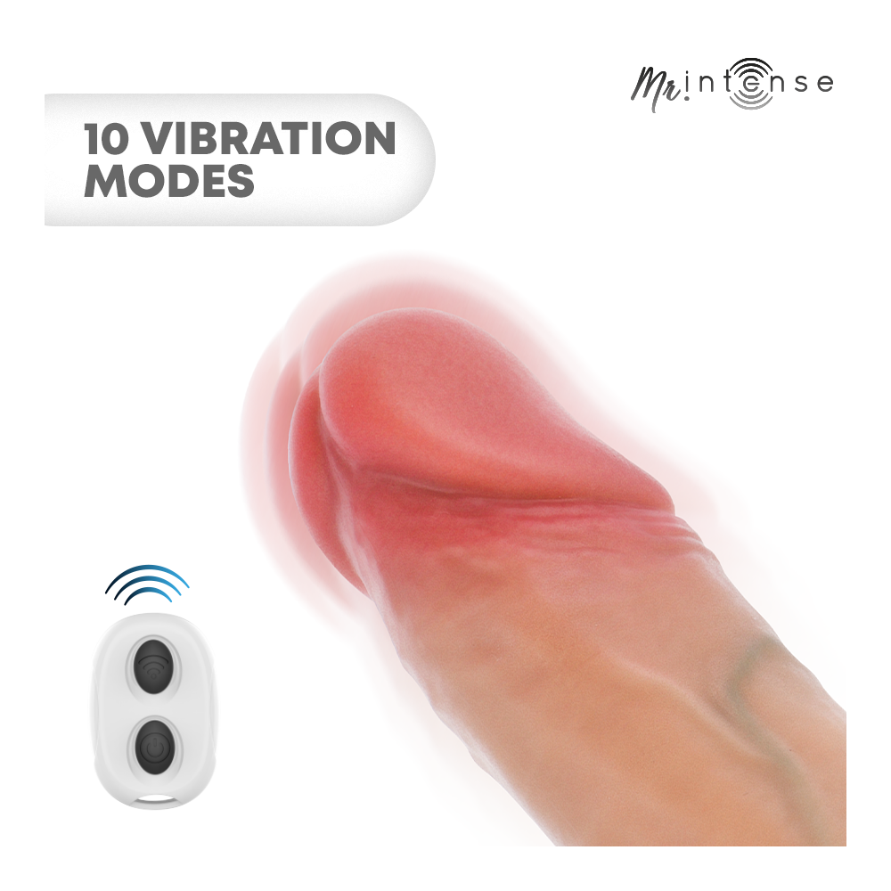 Arnold M Funda para Pene con vibrador 14.5 cm