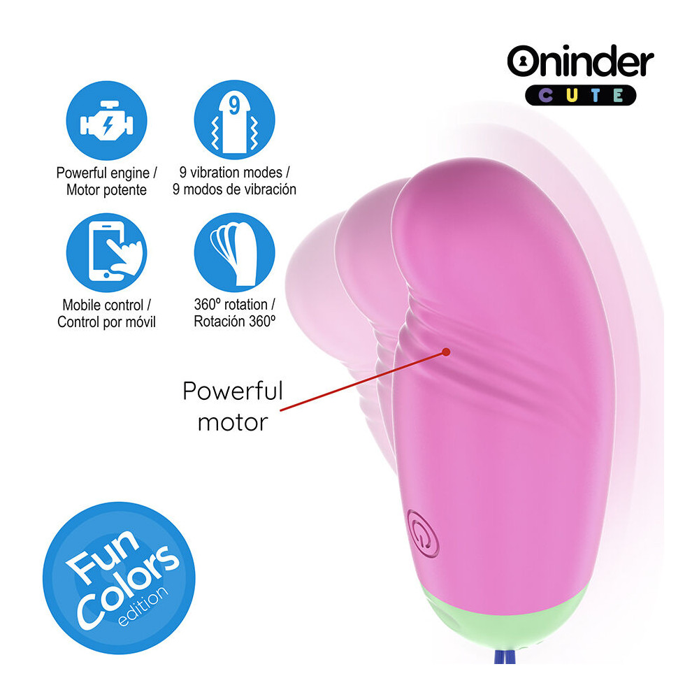 LOVE PLEASURE HUEVO VIBRO-ROTADOR 360 SILICONA