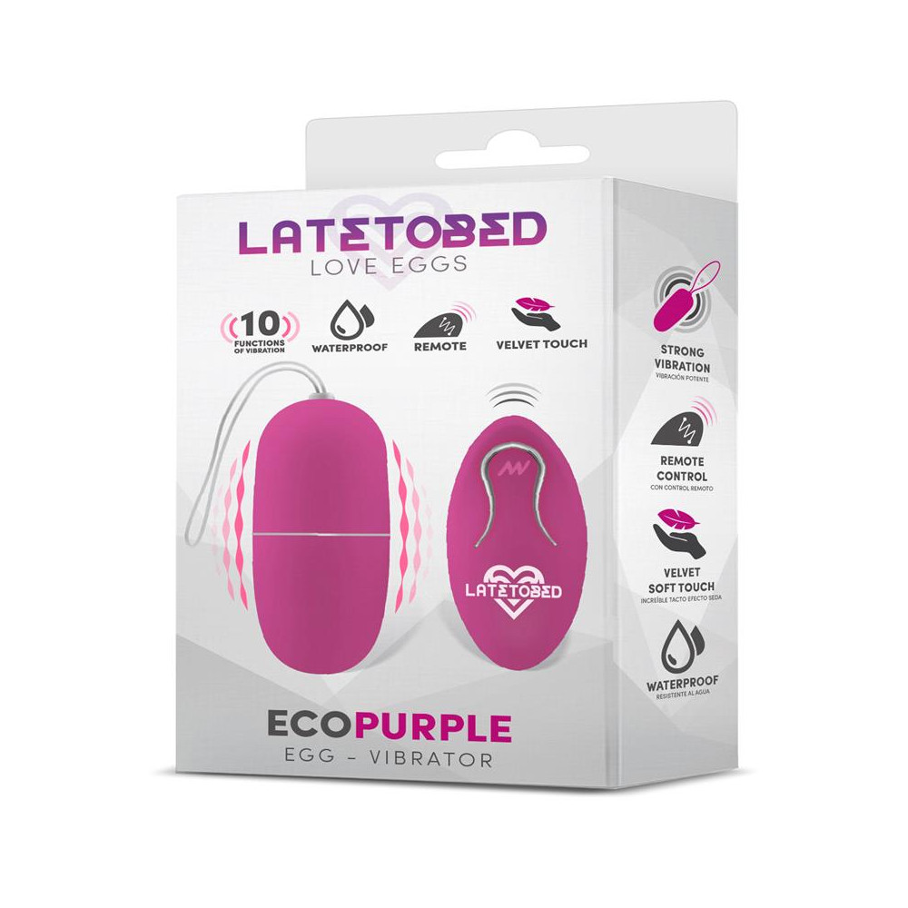 Ecopurple Huevo Vibrador con Control Remoto