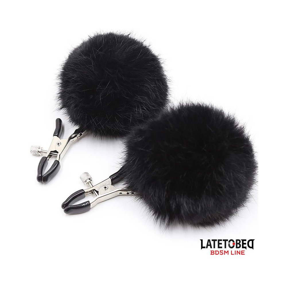 Pinzas para Pezones con Pelo Negro