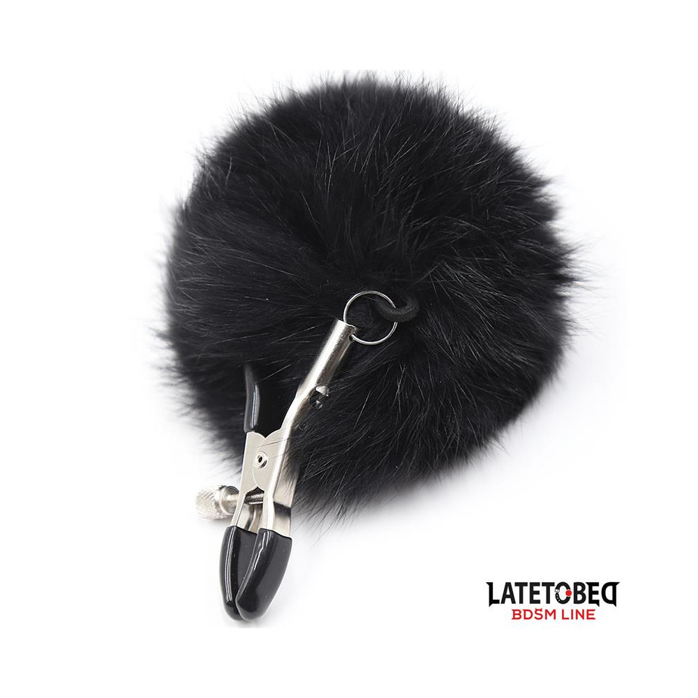Pinzas para Pezones con Pelo Negro