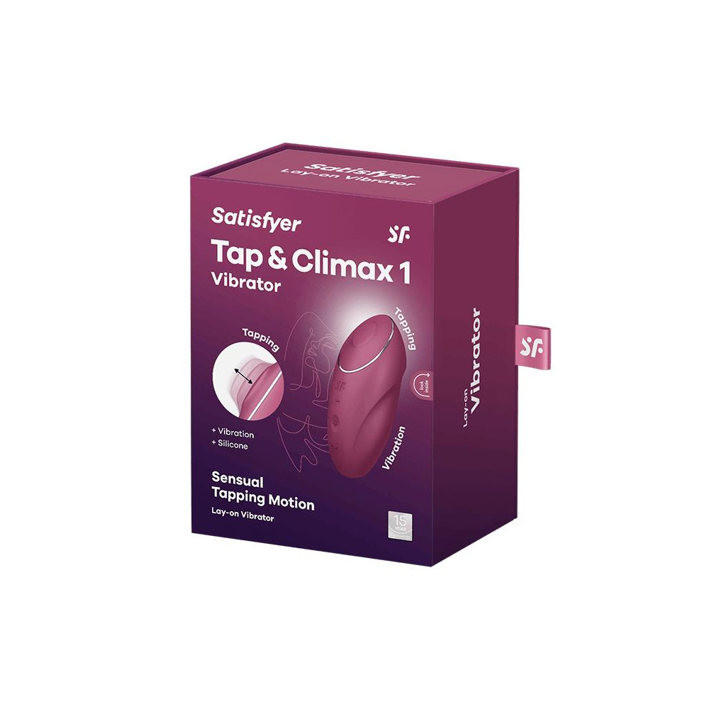 Satisfyer Tap and Climax 1 Vibrador y Tapping Rojo