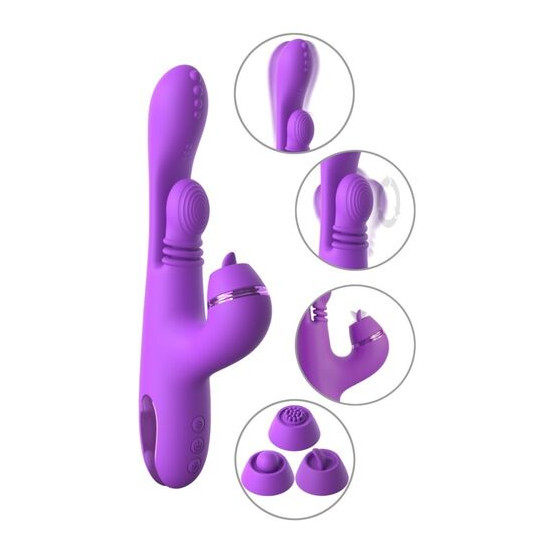 Vibrador Rabbit Intimotion Pulse Pro Vibe Morado