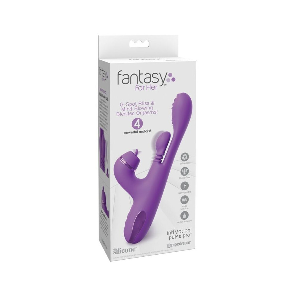 Vibrador Rabbit Intimotion Pulse Pro Vibe Morado