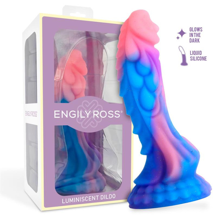 Dildo "Dragón" Brilla en la Oscuridad 18 cm