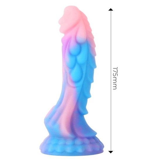 Dildo "Dragón" Brilla en la Oscuridad 18 cm