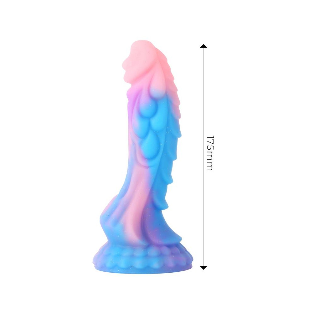 Dildo "Dragón" Brilla en la Oscuridad 18 cm