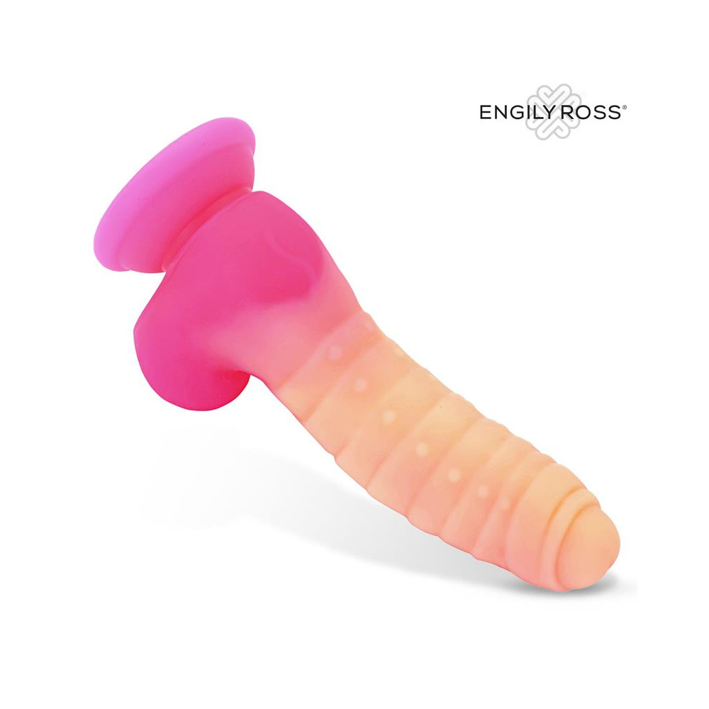Scalidor Dildo Unicorn Brilla en la Oscuridad Silicona Líquida 18 cm