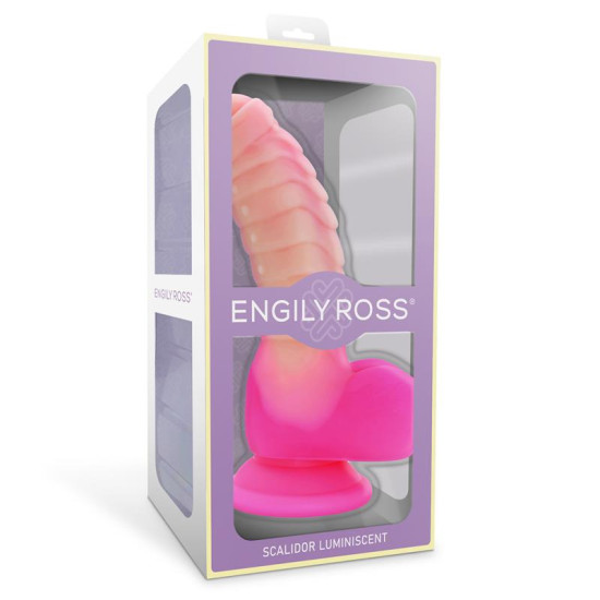 Scalidor Dildo Unicorn Brilla en la Oscuridad Silicona Líquida 18 cm