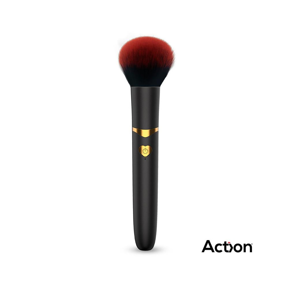 Secret Noir Estimulador Brocha de Maquillaje con Vibración Negro