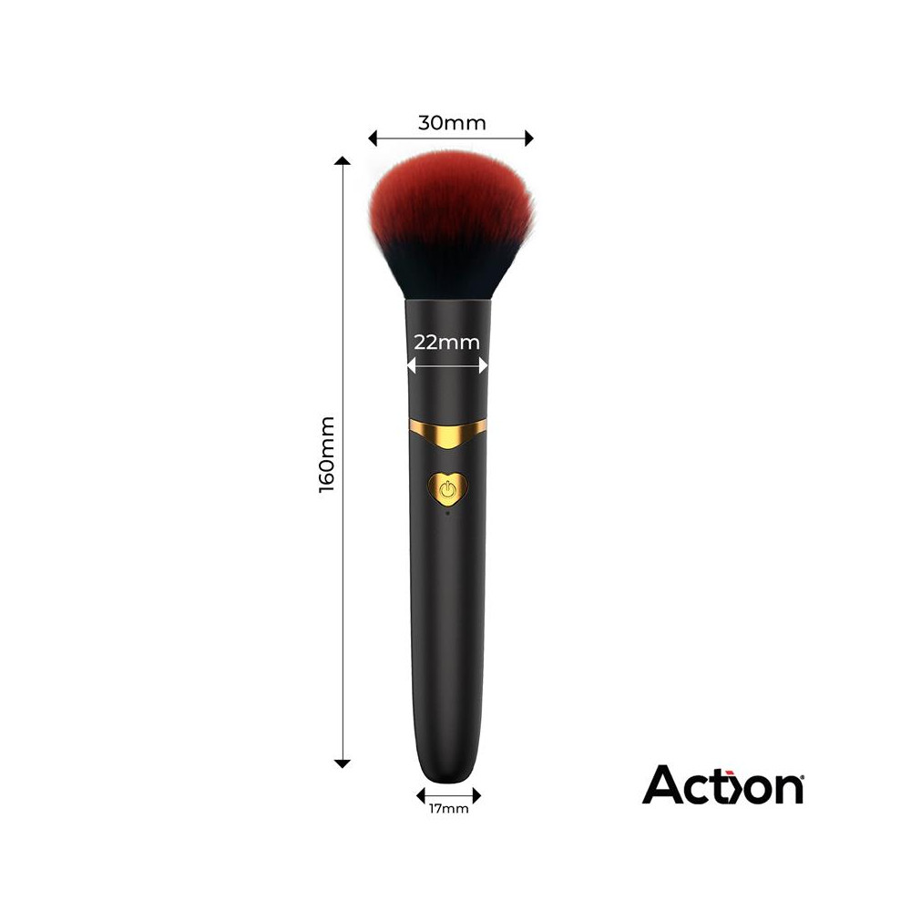 Secret Noir Estimulador Brocha de Maquillaje con Vibración Negro