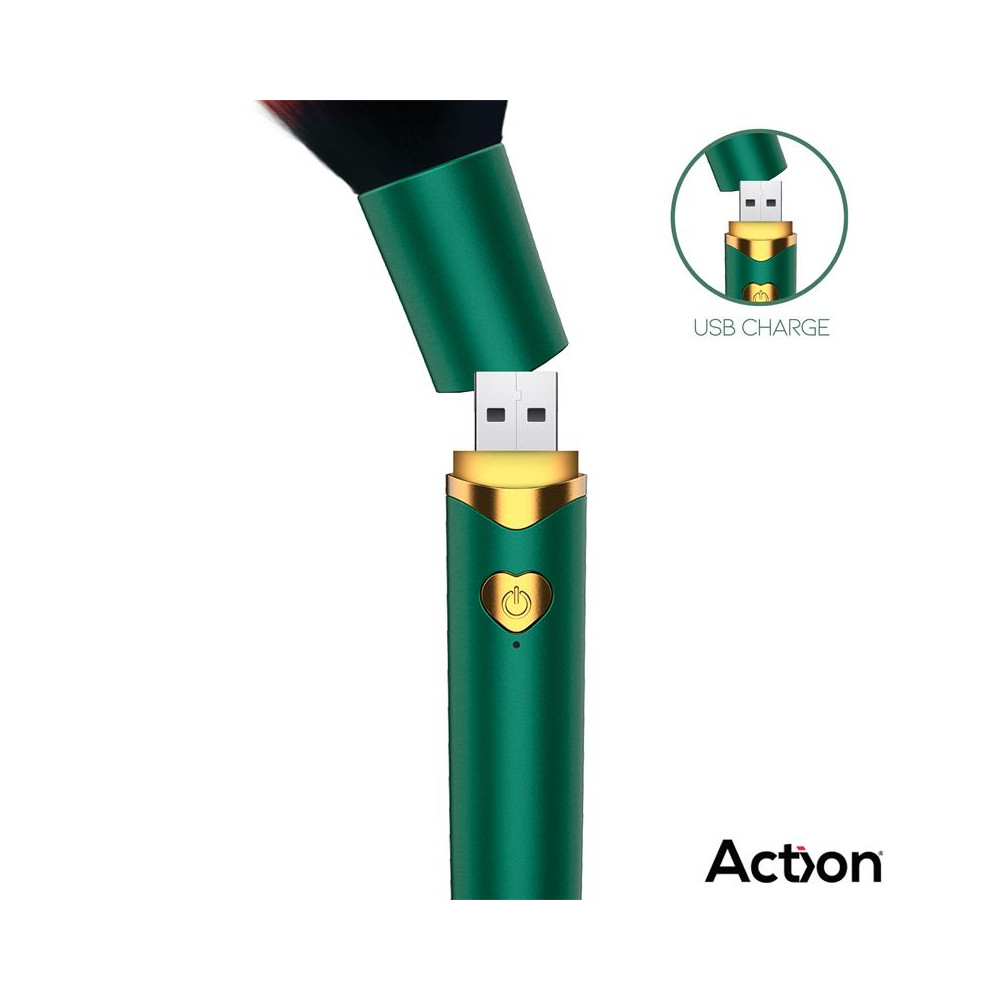 Secret Vert Estimulador Brocha de Maquillaje con Vibración Verde