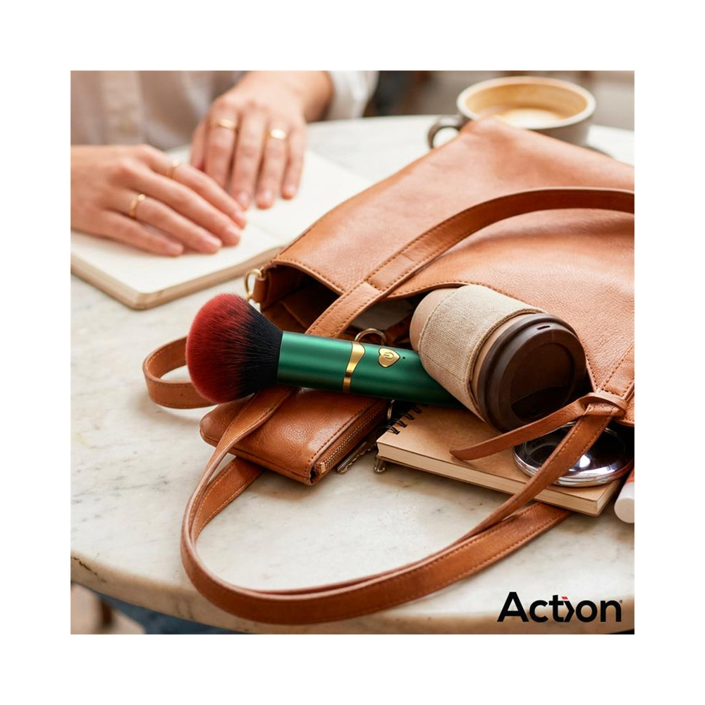 Secret Vert Estimulador Brocha de Maquillaje con Vibración Verde