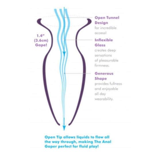Mega Anal Gaper Plug Anal Transparente
