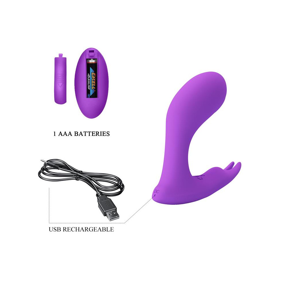 Idabelle Estimulador con Vibración y Pulsación Control Remoto