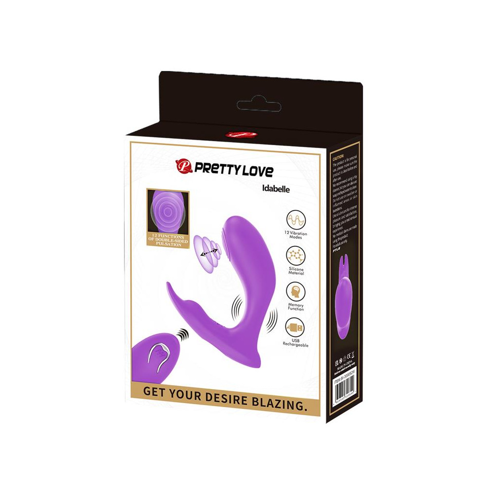 Idabelle Estimulador con Vibración y Pulsación Control Remoto