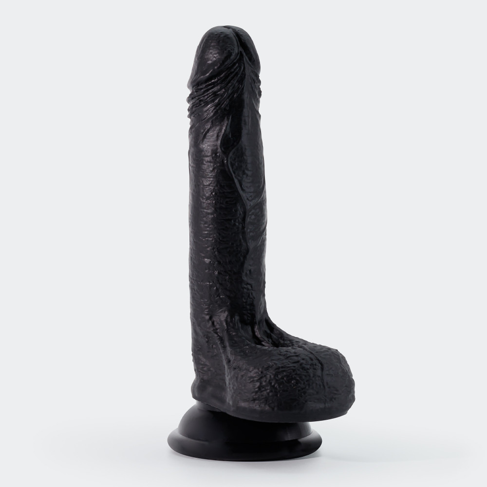 Inviktus Dildo Silicona Líquida Negro 7"