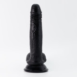 Inviktus Dildo Silicona Líquida Negro 7"