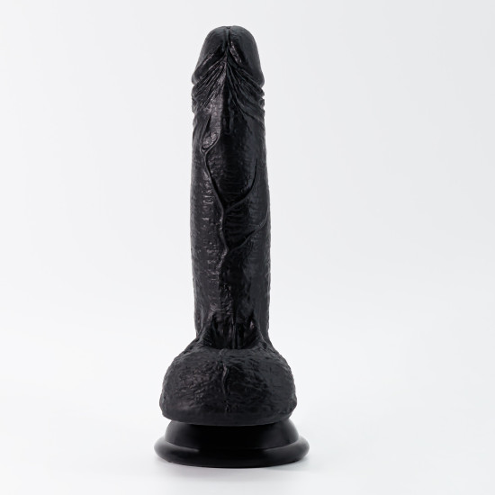 Inviktus Dildo Silicona Líquida Negro 7"