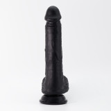 Inviktus Dildo Silicona Líquida Negro 8"