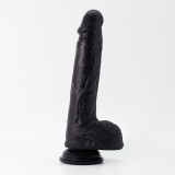 Inviktus Dildo Silicona Líquida Negro 8"