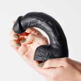 Inviktus Dildo Silicona Líquida Negro 8"