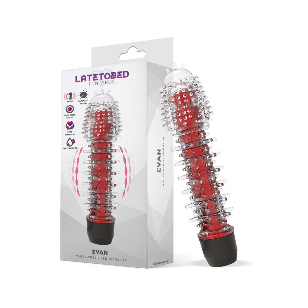 Evan Vibrador Multi Velocidad Rojo