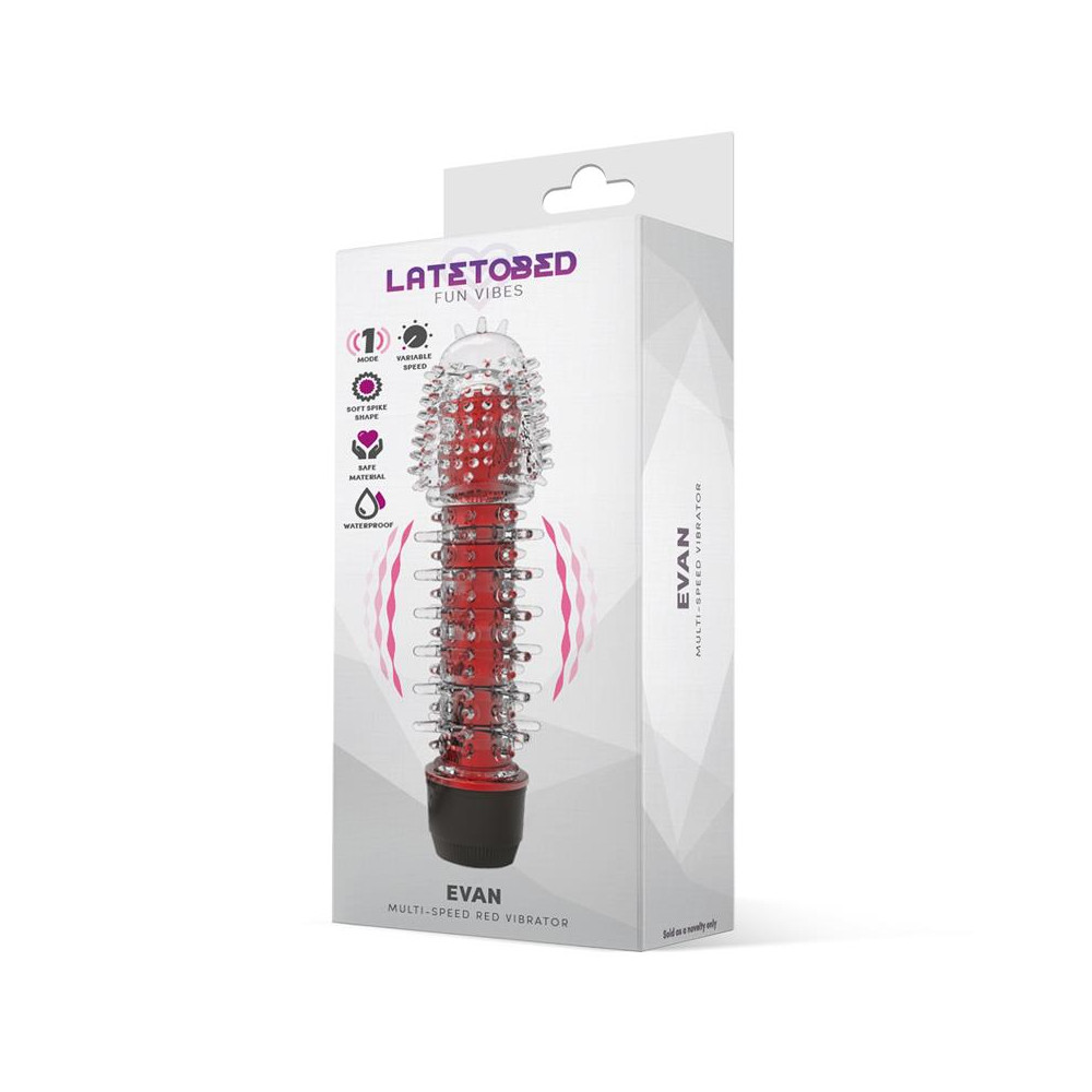 Evan Vibrador Multi Velocidad Rojo