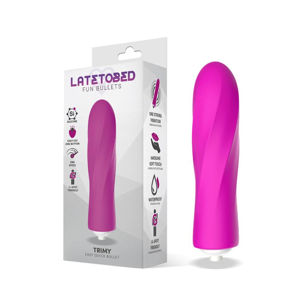 Trimy Bala Vibradora Easy Quick Silicona Rosa