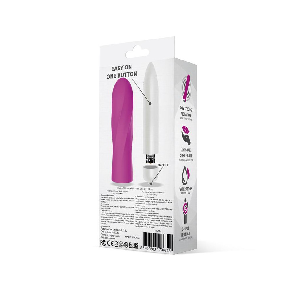 Trimy Bala Vibradora Easy Quick Silicona Rosa