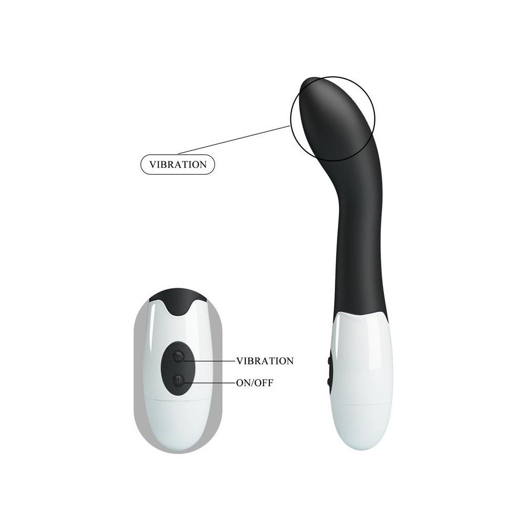 Vibrador Bishop 30 funciones Negro