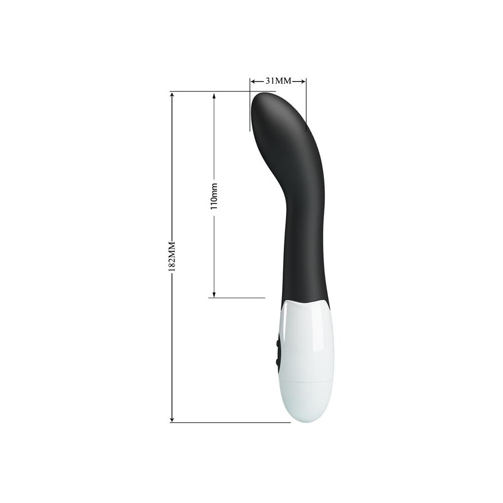 Vibrador Bishop 30 funciones Negro