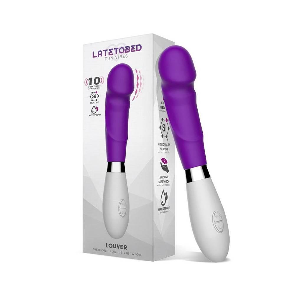 Louver Vibrador Silicona Púrpura