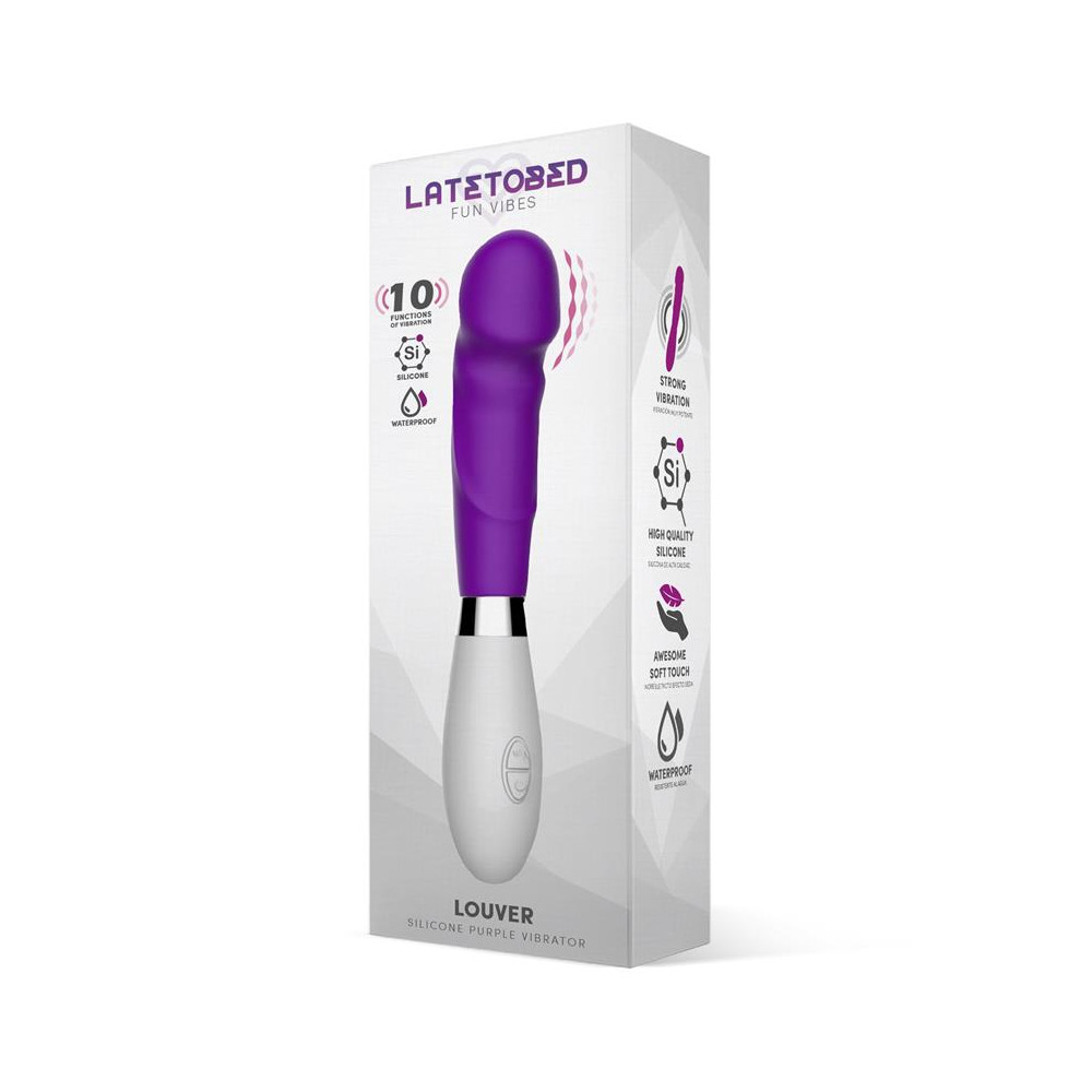 Louver Vibrador Silicona Púrpura