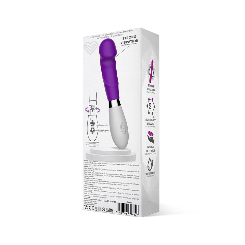 Louver Vibrador Silicona Púrpura