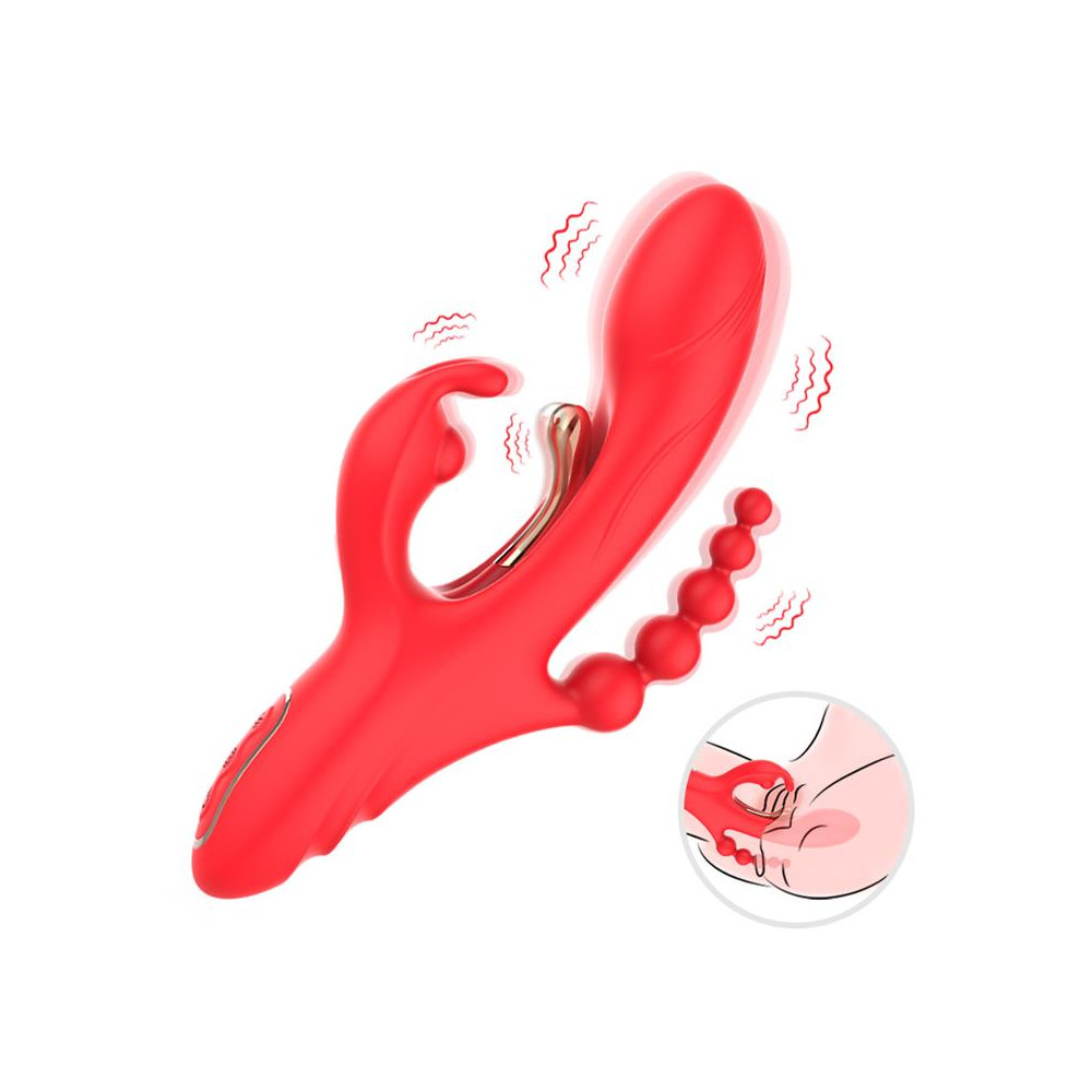 Vibrador Tickler con Cadena Anal