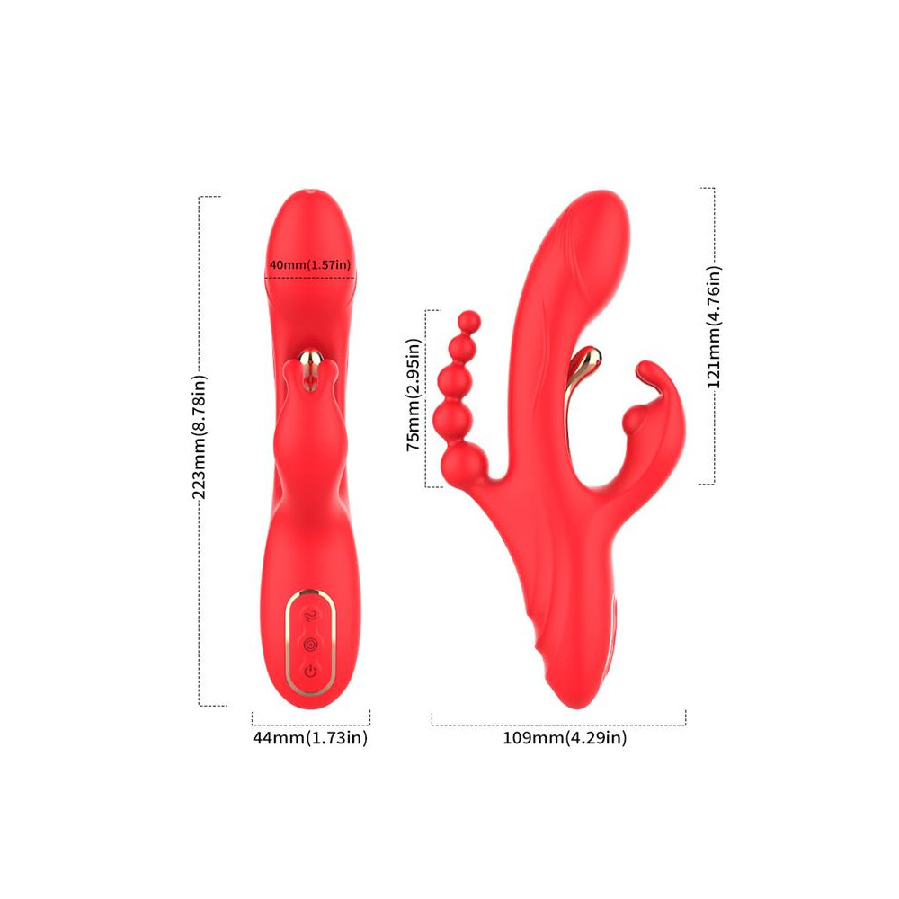 Vibrador Tickler con Cadena Anal