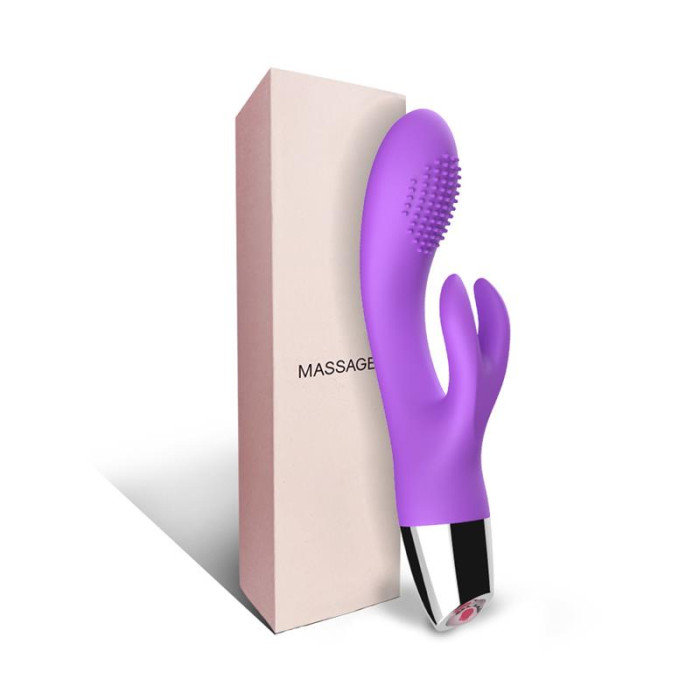  Vibrador Conejito Flexible Púrpura