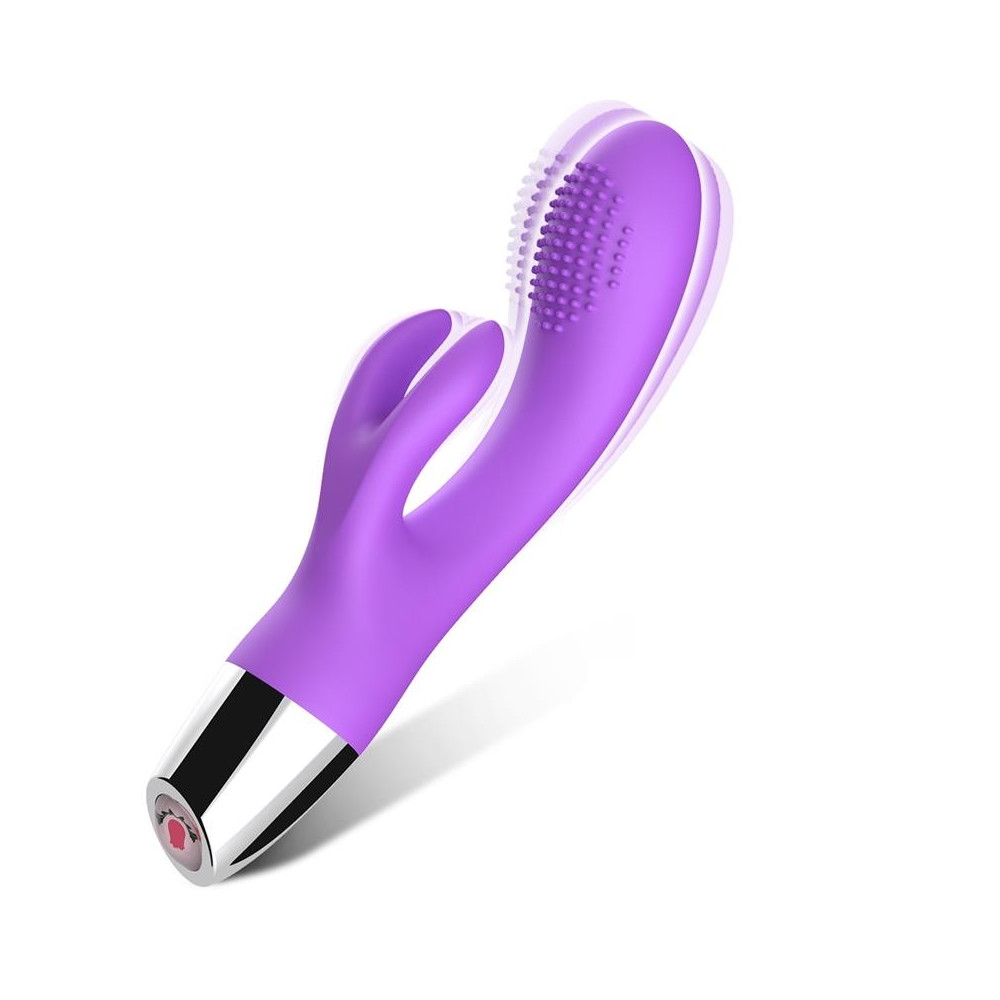  Vibrador Conejito Flexible Púrpura