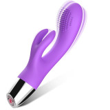  Vibrador Conejito Flexible Púrpura