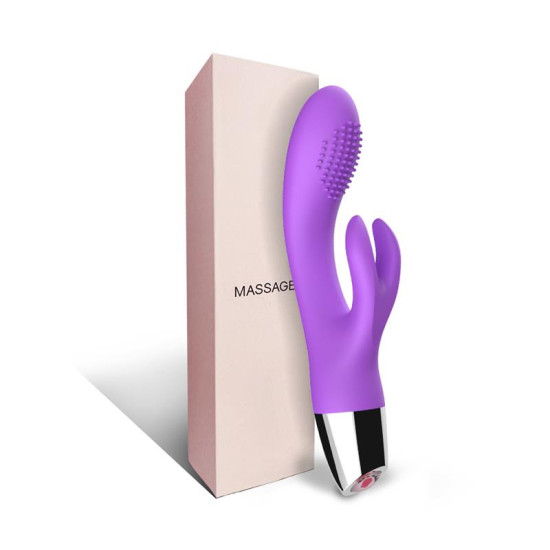  Vibrador Conejito Flexible Púrpura