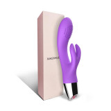  Vibrador Conejito Flexible Púrpura