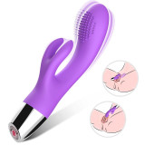  Vibrador Conejito Flexible Púrpura