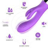  Vibrador Conejito Flexible Púrpura